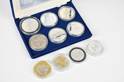 Lot 573 - AMERICA’S FIRST SPACE SERIES; three .999 fine...