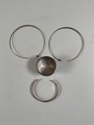 Lot 560 - F R GOMM; a George V hallmarked silver napkin...