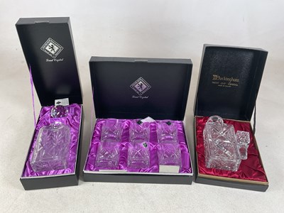 Lot 315 - EDINBURGH; a boxed hand cut lead crystal...