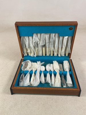 Lot 522 - JAMES WALKER; a silver plated canteen of...