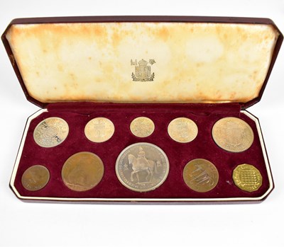 Lot 890 - ROYAL MINT; a 1953 coronation ten-coin set in...