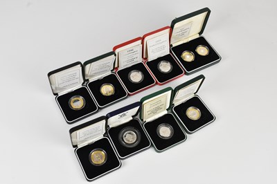 Lot 652 - A collection of silver commemorative coins,...