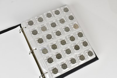 Lot 646 - A large collection of half silver shillings,...