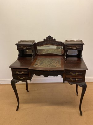 Lot 696 - A 19th century lady's writing desk, with...