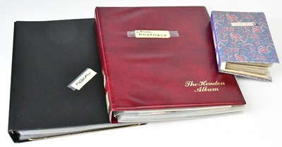 Lot 535 - Three binders containing postcards of...
