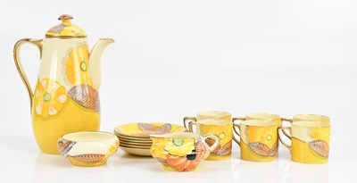 Lot 1571 - GRAY'S POTTERY; an Art Deco six setting coffee...