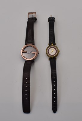 Lot 721 - GUCCI; two lady's wristwatches, cased (2)