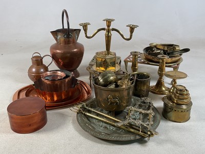 Lot 651 - A quantity of decorative copper and brass...