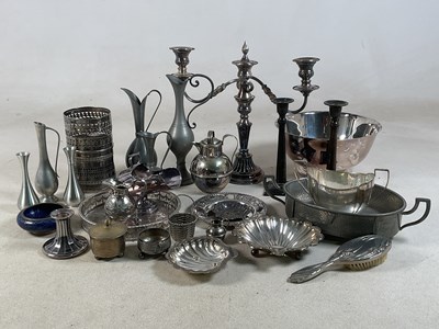 Lot 523 - A quantity of silver plated items, together...
