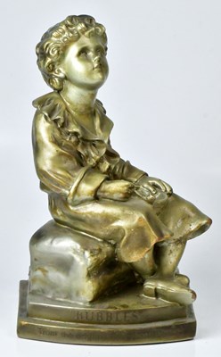 Lot 632 - A gold-painted figure of 'Bubbles' from the...