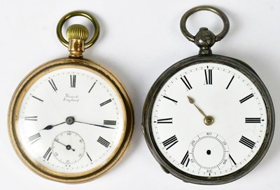 Lot 912 - A Lancashire Watch Co gold-plated open face...