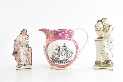 Lot 1481 - SUNDERLAND LUSTRE; a 19th century lustre ware...