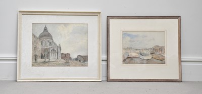 Lot 1788 - THOMAS LA DELL; watercolour, 'Venice', 37 x...