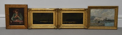 Lot 1779 - A pair of early 20th century oils on canvas,...