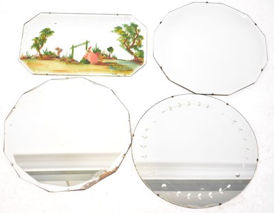 Lot 72 - Four Art Deco wall mirrors, comprising three...