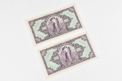 Lot 626 - REPUBLIKA CESKOSLOVENSKA, CZECHOSLOVAKIA; two...