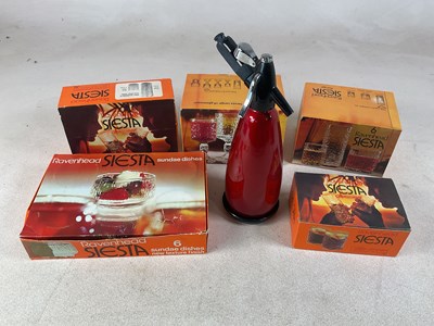 Lot 330 - RAVENHEAD; five sets of 'Siesta' glass ware,...