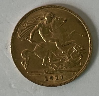 Lot 482 - A George V half sovereign, 1911.