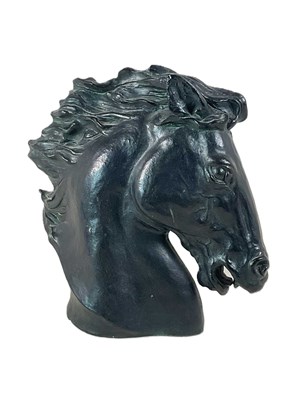 Lot 8 - JAMES KILLIAN SPRATT; a plaster horse head...