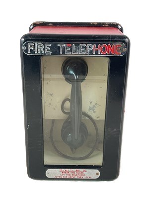 Lot 79 - GPO; a Fire Telephone No 47, within a glazed...