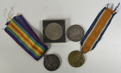 Lot 495 - A George V crown, 1902, together with a...