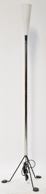 Lot 98 - GINO CERRUTI; a chrome standard lamp on...