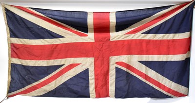 Lot 500 - A vintage Union flag, 130 x 277cm, together...
