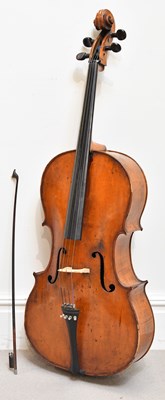 Lot 17 - LAROUSSE A PARIS; a French violoncello with...