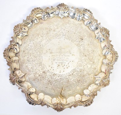 Lot 559 - WILLIAM KER REID; a William IV hallmarked...