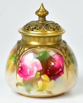 Lot 132 - ROYAL WORCESTER; a blush ware covered...