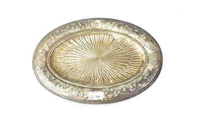 Lot 744 - WHITE STAR LINE; an oval serving dish, beaded...