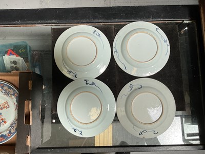 Lot 265 - Eight Chinese 18th century Export plates in...
