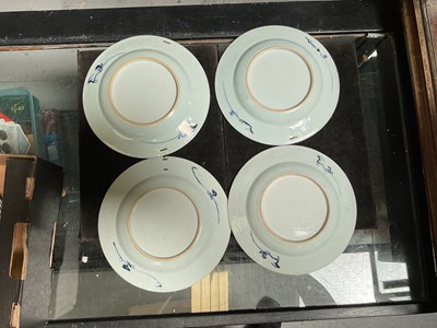 Lot 265 - Eight Chinese 18th century Export plates in...