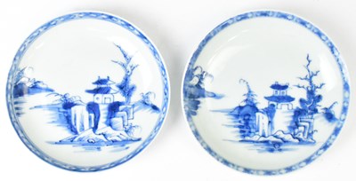 Lot 243 - A pair of Chinese Nanking Cargo blue and white...