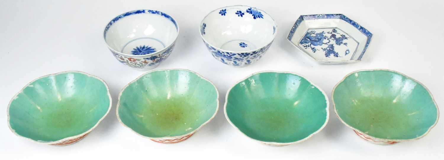 Lot 250 - A small collection of Chinese ware comprising...