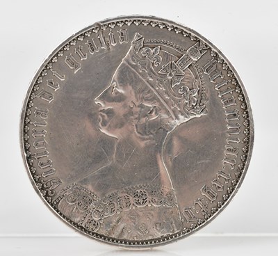 Lot 503 - A Victorian silver gothic crown, 1847,...