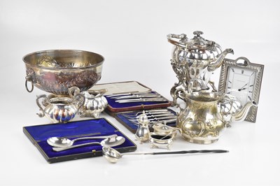Lot 169 - A small selection of silver plate including...