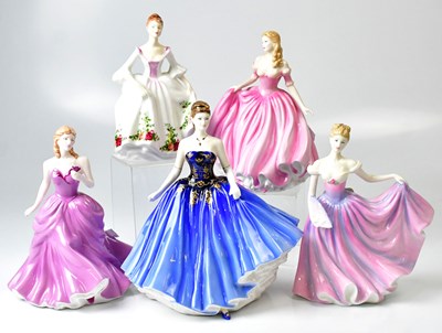 Lot 116 - ROYAL DOULTON; five figures, comprising Pretty...