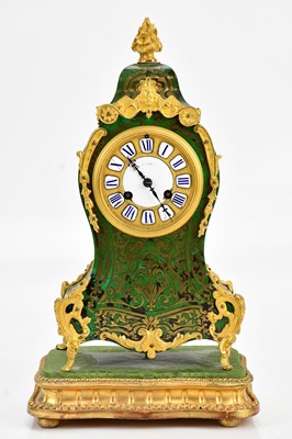 Lot 323 - A good 19th century French green Boulle work...