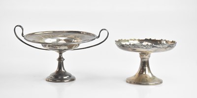 Lot 462 - An Edwardian hallmarked silver pedestal dish,...