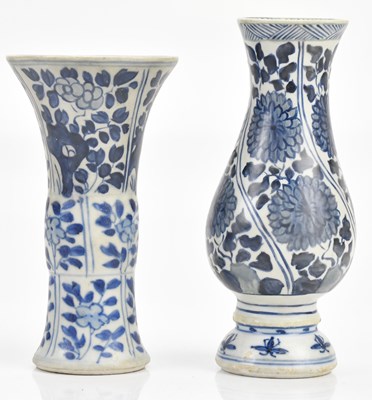 Lot 1151 - Two Chinese blue and white porcelain Kangxi...