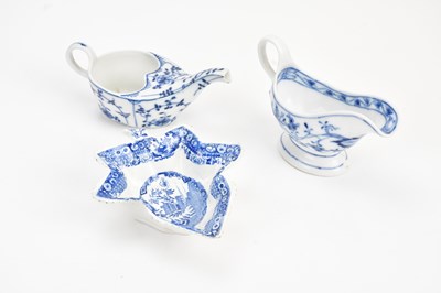 Lot 1350 - An early 19th century pearlware leaf shaped...