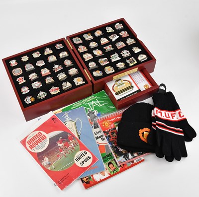 Lot 2281 - MANCHESTER UNITED INTEREST; a folding montage...