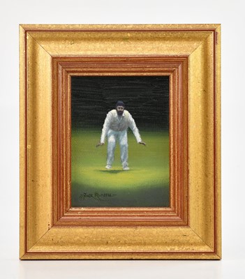 Lot 2283 - JACK RUSSELL; oil on canvas, 'On his Toes',...