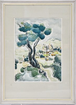 Lot 453 - DAN LIVNI (Israeli b. 1936); watercolour,...