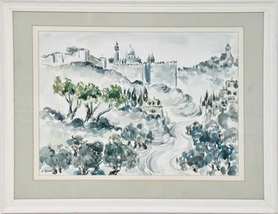 Lot 454 - DAN LIVNI (Israeli b. 1936); watercolour, a...