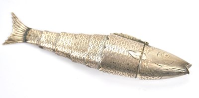 Lot 353 - A George III hallmarked silver novelty...