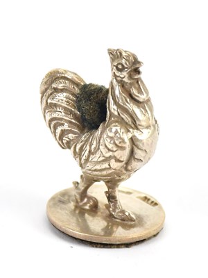 Lot 182 - An Edward VII hallmarked silver novelty pin...