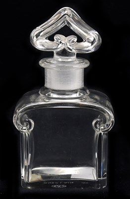 Lot 1628 - BACCARAT; a Guerlain clear glass scent bottle...