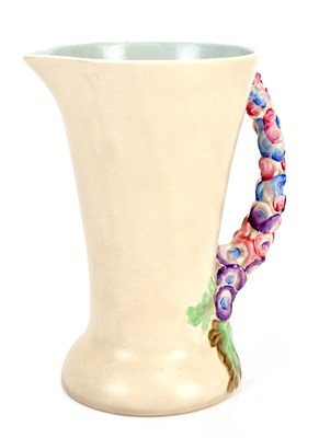 Lot 1561 - CLARICE CLIFF; a 'My Garden' pattern jug,...